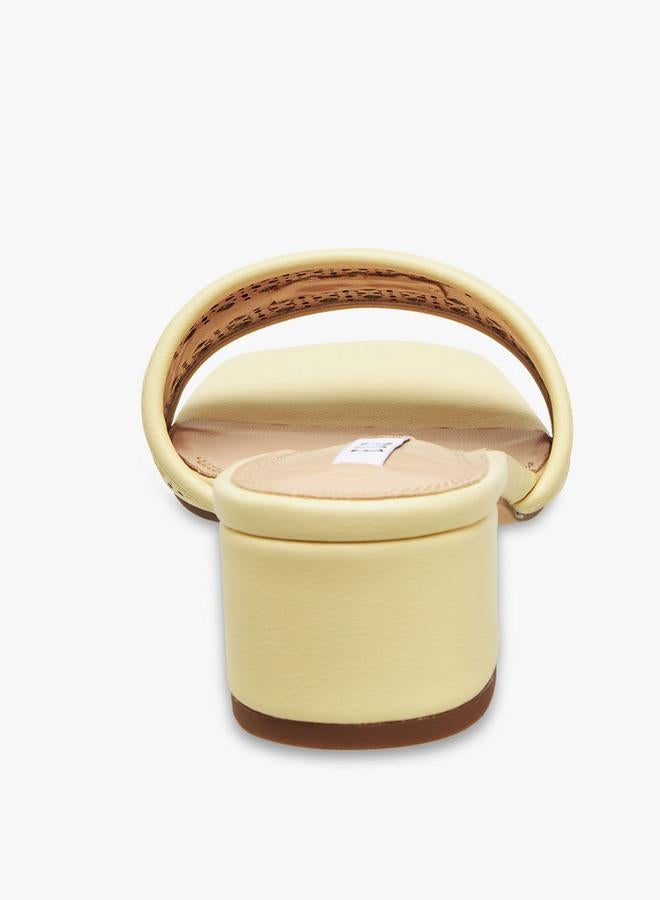 ايل صنادل بكعب عريض مزينة بإبزيم للنساء - Image 5